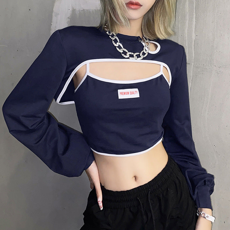 Women's Solid Color Slim Fit Fashion Labeled Tank Top