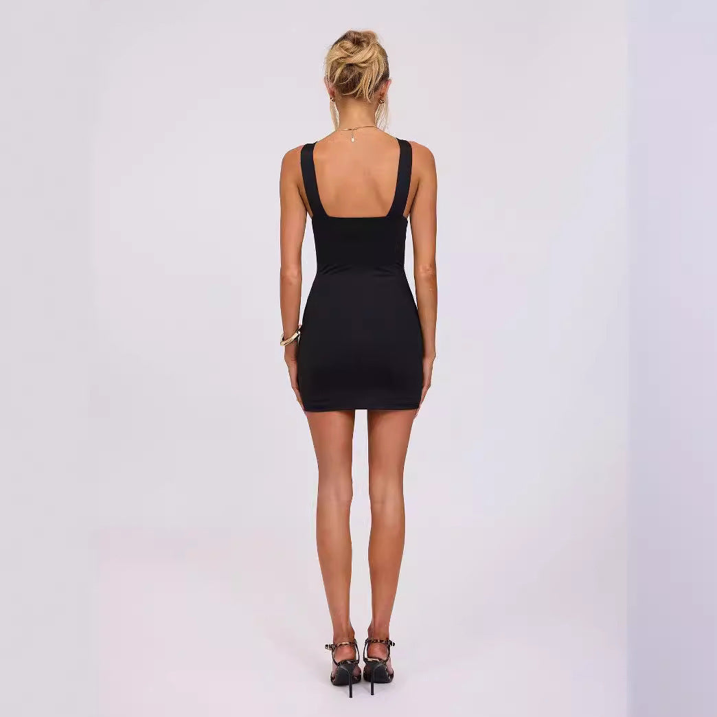 Women's Ins Street Style Elegant Backless Fashion Dress
