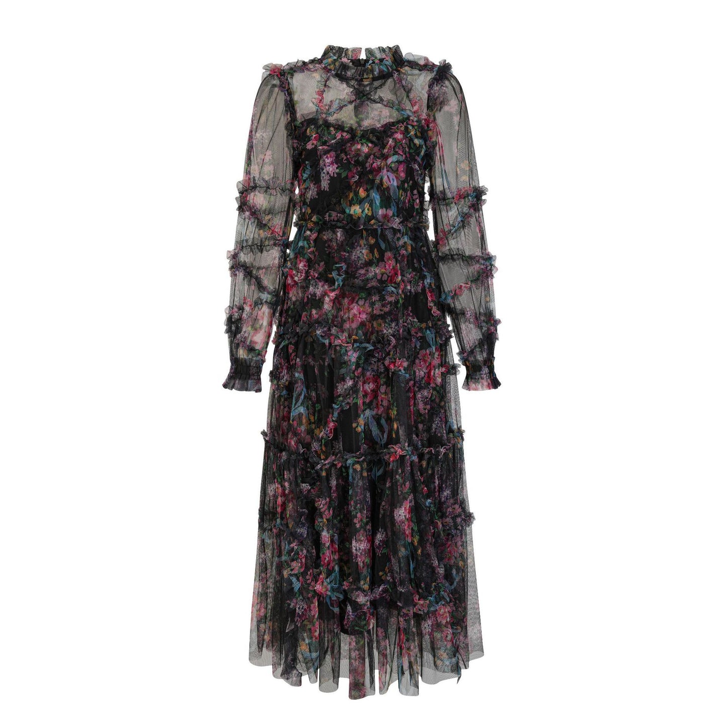 Organza Pleated Elegant Dress For Women