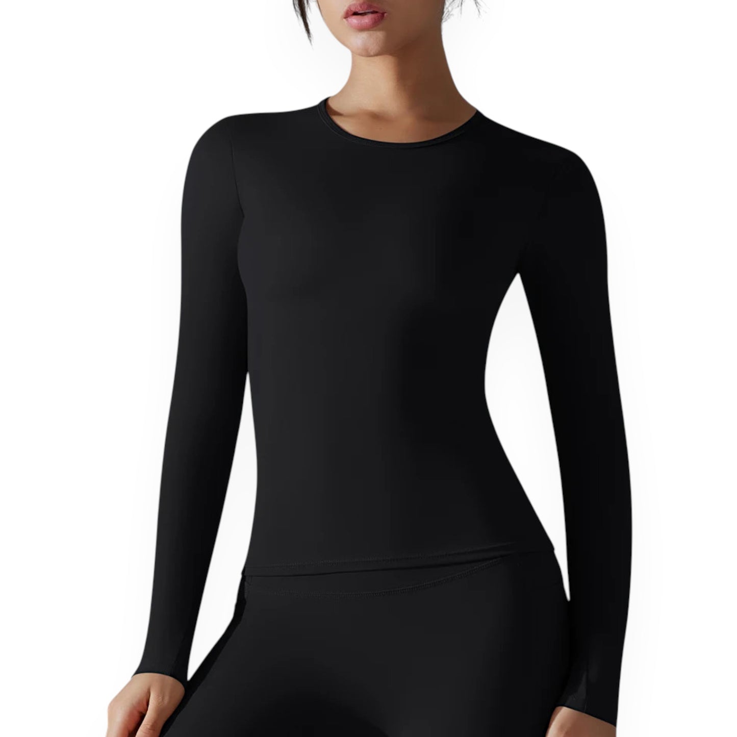 Women’s Breathable Nylon Spandex Active Top – Stretchy Pullover Sports Shirt for Running, Cycling & Fitness