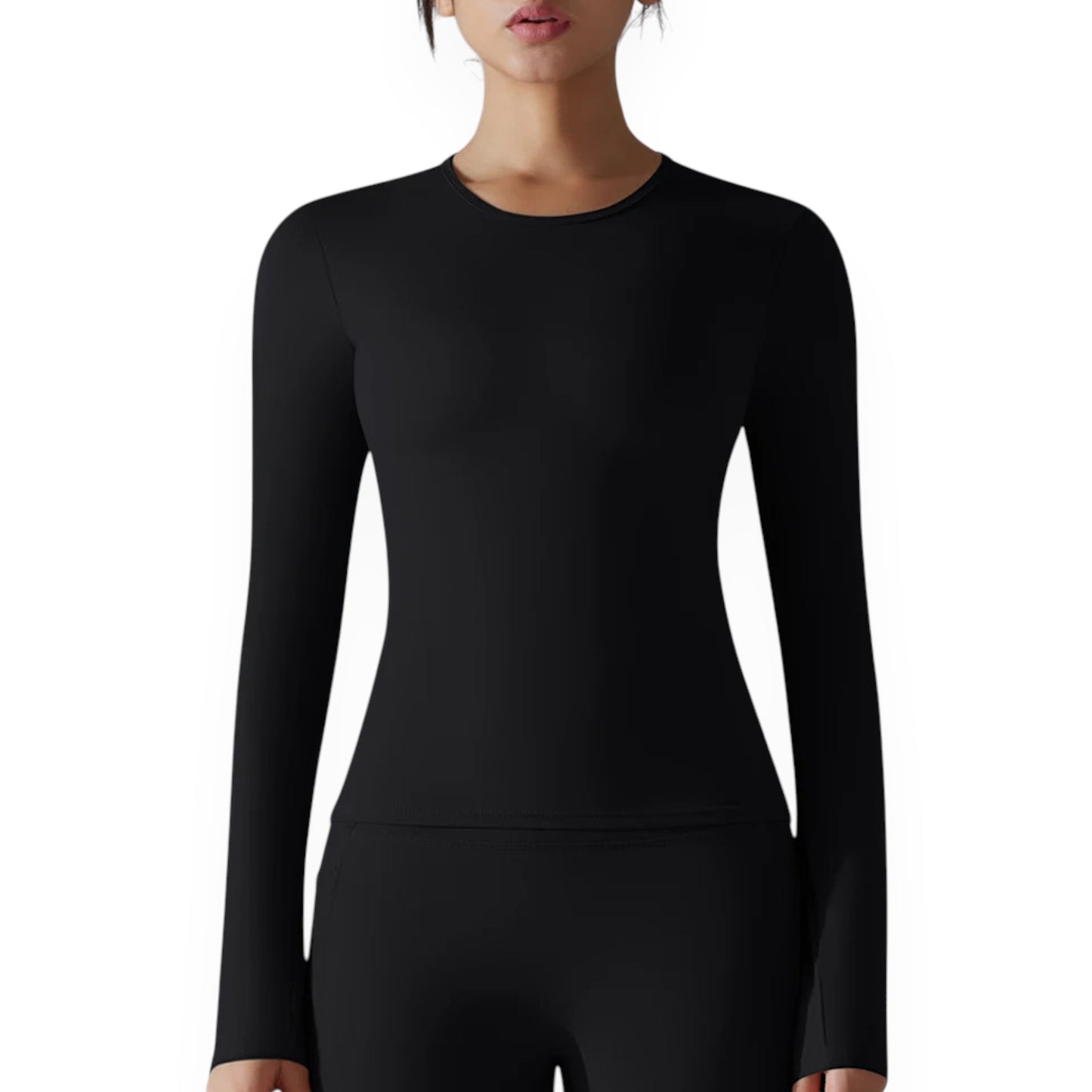 Women’s Breathable Nylon Spandex Active Top – Stretchy Pullover Sports Shirt for Running, Cycling & Fitness