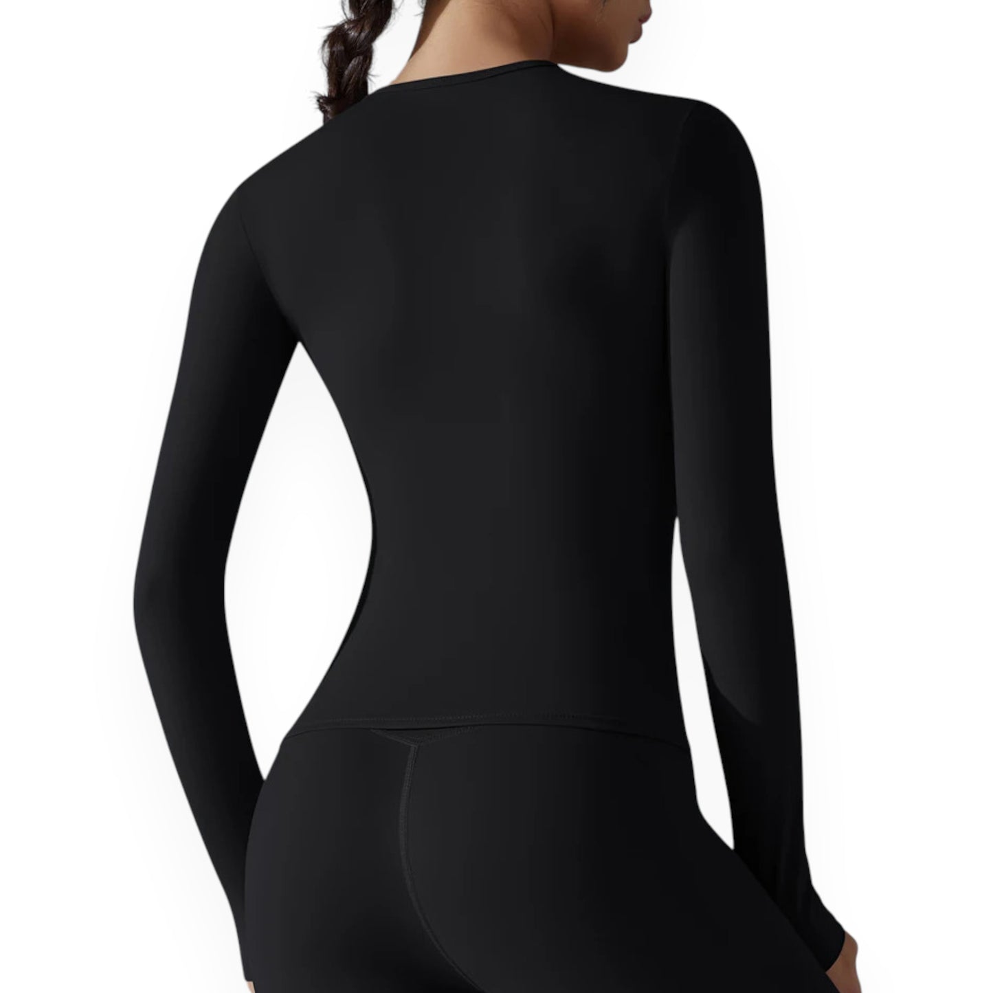 Women’s Breathable Nylon Spandex Active Top – Stretchy Pullover Sports Shirt for Running, Cycling & Fitness