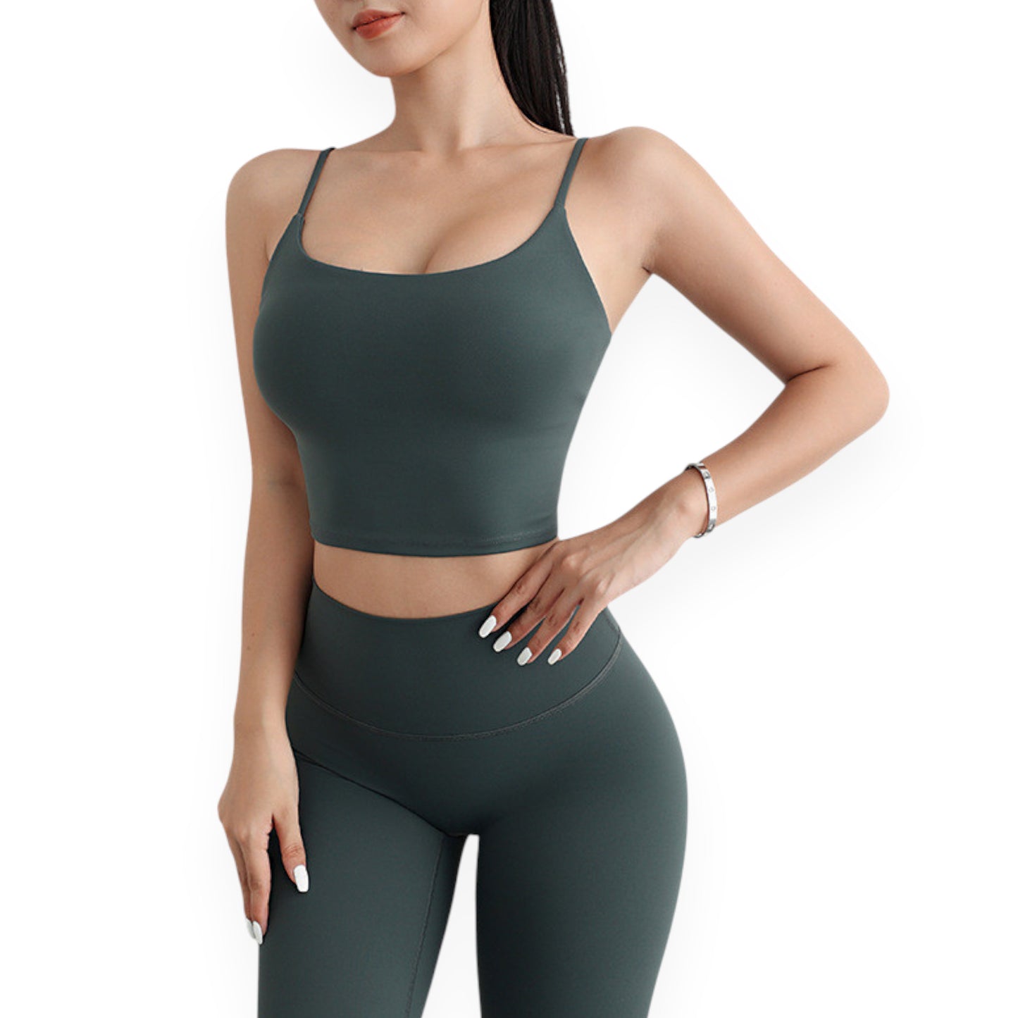 Yoga Fitness Spaghetti Strap Tank Top for Women – Lightweight, Breathable Workout Cami for Gym, Running & Pilates