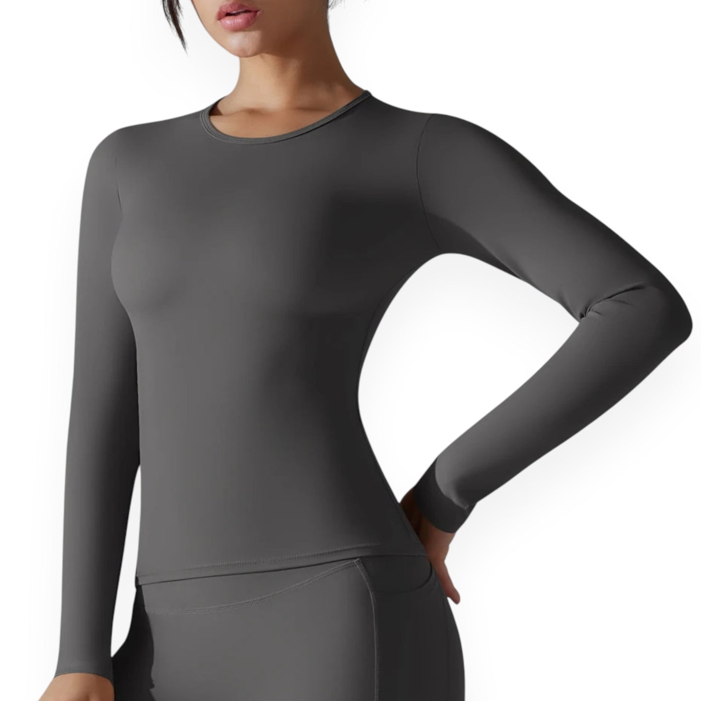 Women’s Breathable Nylon Spandex Active Top – Stretchy Pullover Sports Shirt for Running, Cycling & Fitness