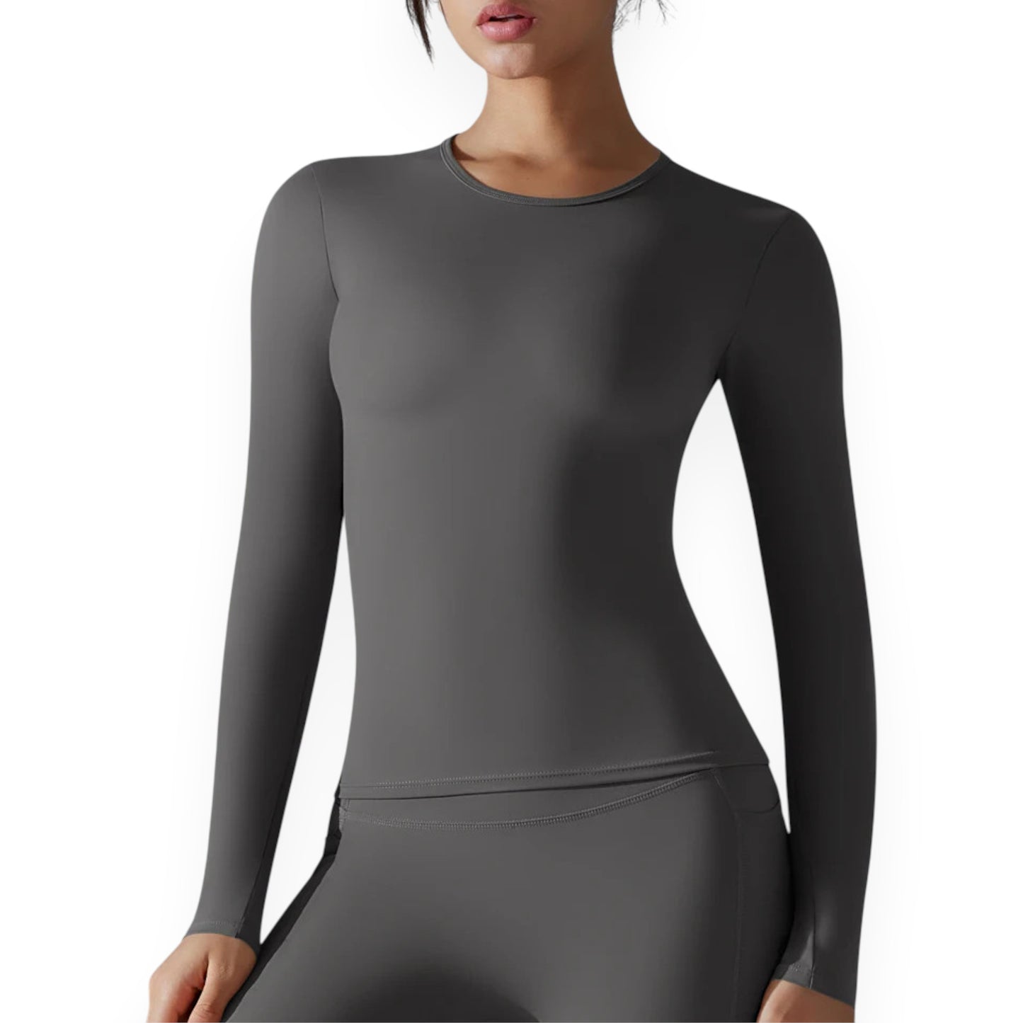 Women’s Breathable Nylon Spandex Active Top – Stretchy Pullover Sports Shirt for Running, Cycling & Fitness