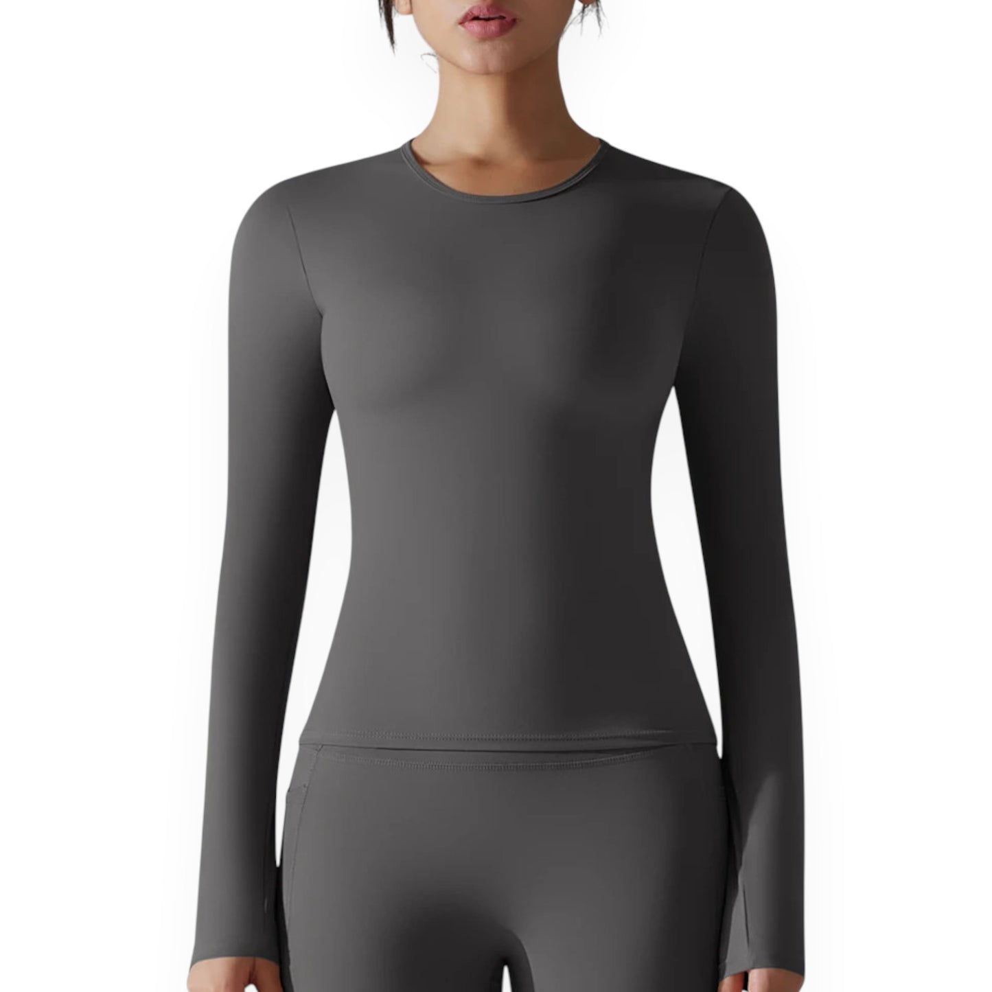 Women’s Breathable Nylon Spandex Active Top – Stretchy Pullover Sports Shirt for Running, Cycling & Fitness