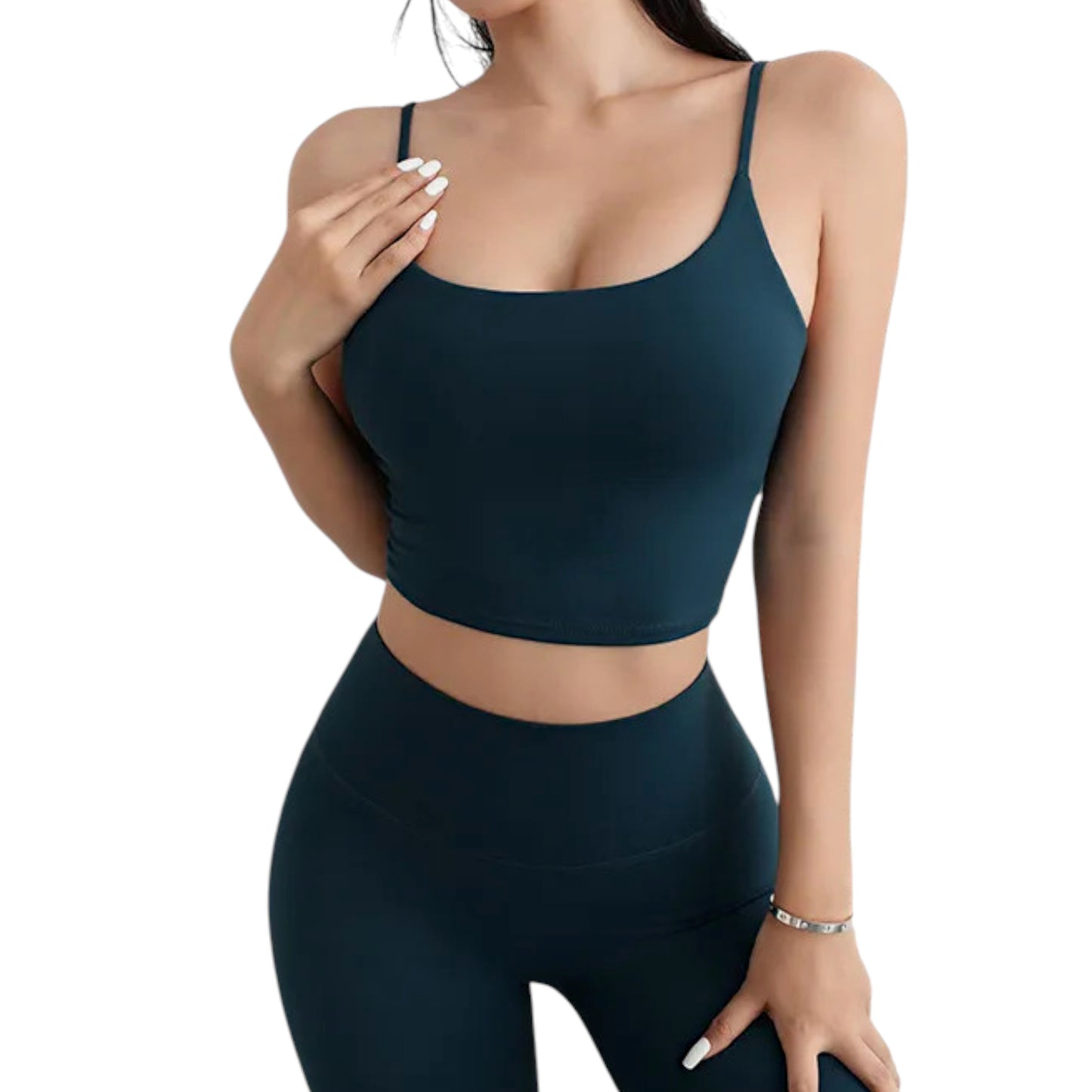 Yoga Fitness Spaghetti Strap Tank Top for Women – Lightweight, Breathable Workout Cami for Gym, Running & Pilates
