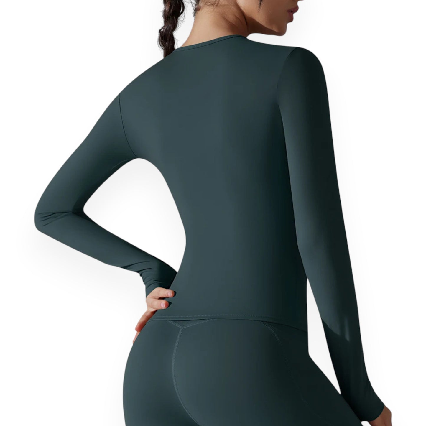 Women’s Breathable Nylon Spandex Active Top – Stretchy Pullover Sports Shirt for Running, Cycling & Fitness