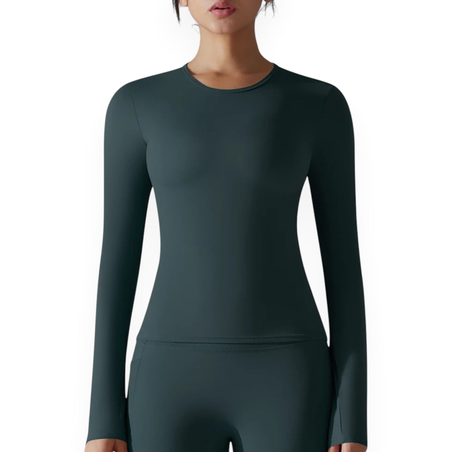 Women’s Breathable Nylon Spandex Active Top – Stretchy Pullover Sports Shirt for Running, Cycling & Fitness