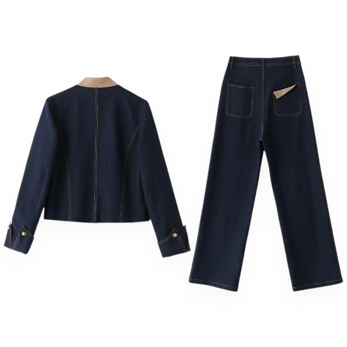 Elegant Office Denim Shirt – Business Casual Top for Women