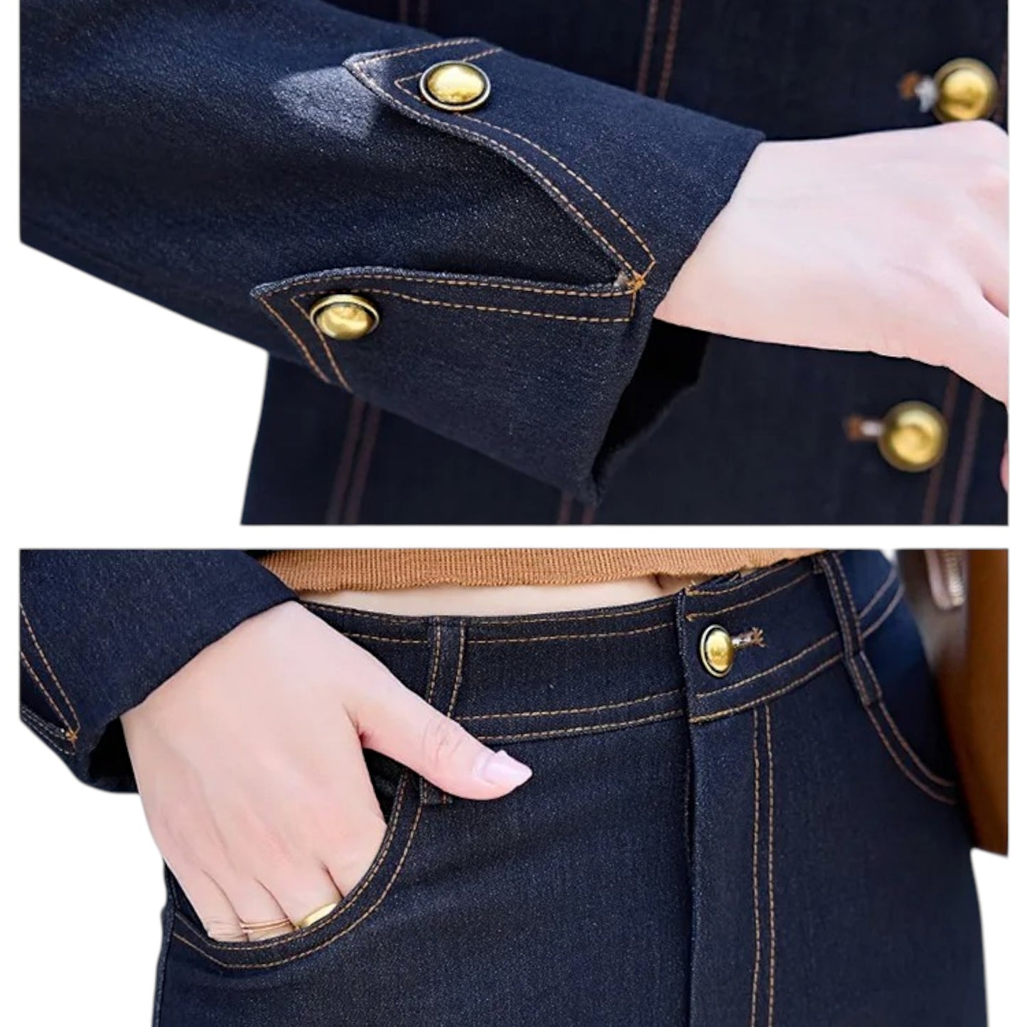 Elegant Office Denim Shirt – Business Casual Top for Women