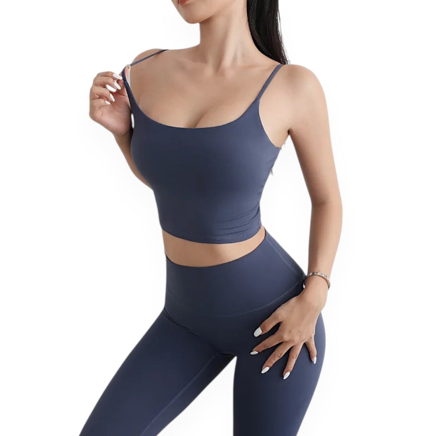 Yoga Fitness Spaghetti Strap Tank Top for Women – Lightweight, Breathable Workout Cami for Gym, Running & Pilates
