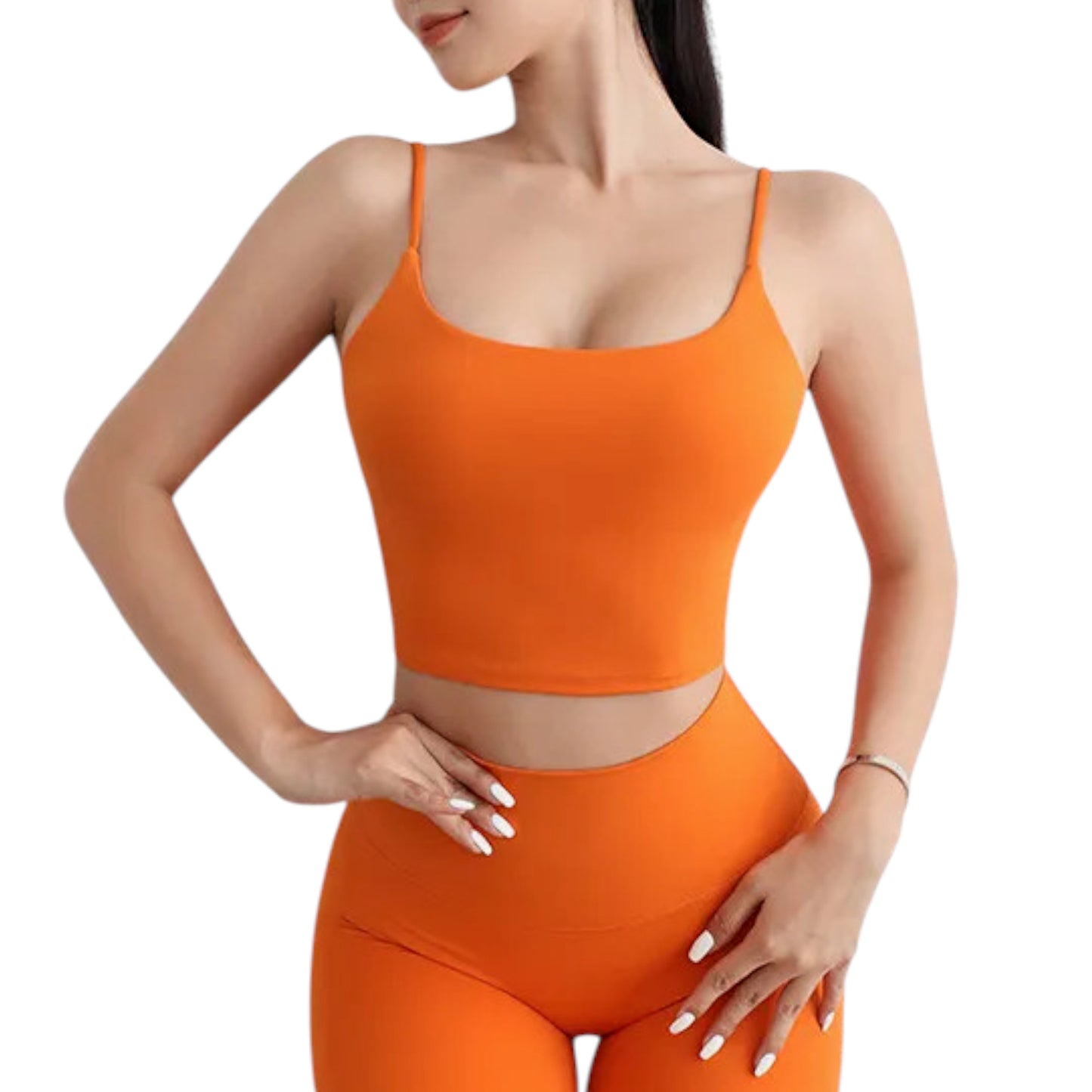 Yoga Fitness Spaghetti Strap Tank Top for Women – Lightweight, Breathable Workout Cami for Gym, Running & Pilates