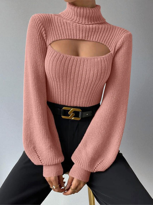 Women’s Casual Hollow Out Sweater – Lightweight Viscose Knit