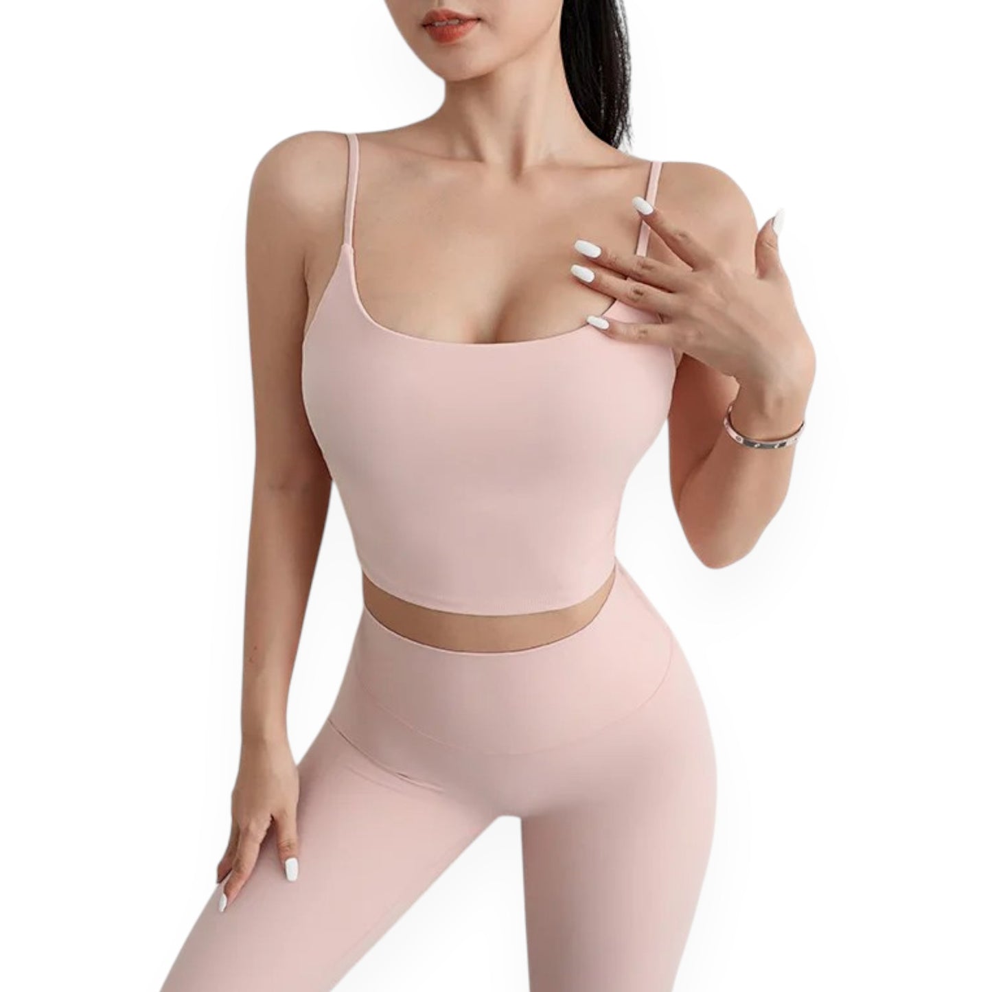 Yoga Fitness Spaghetti Strap Tank Top for Women – Lightweight, Breathable Workout Cami for Gym, Running & Pilates