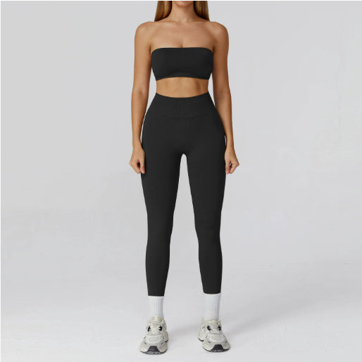 Women’s Seamless Sports Set – Bra, Shorts, Pants