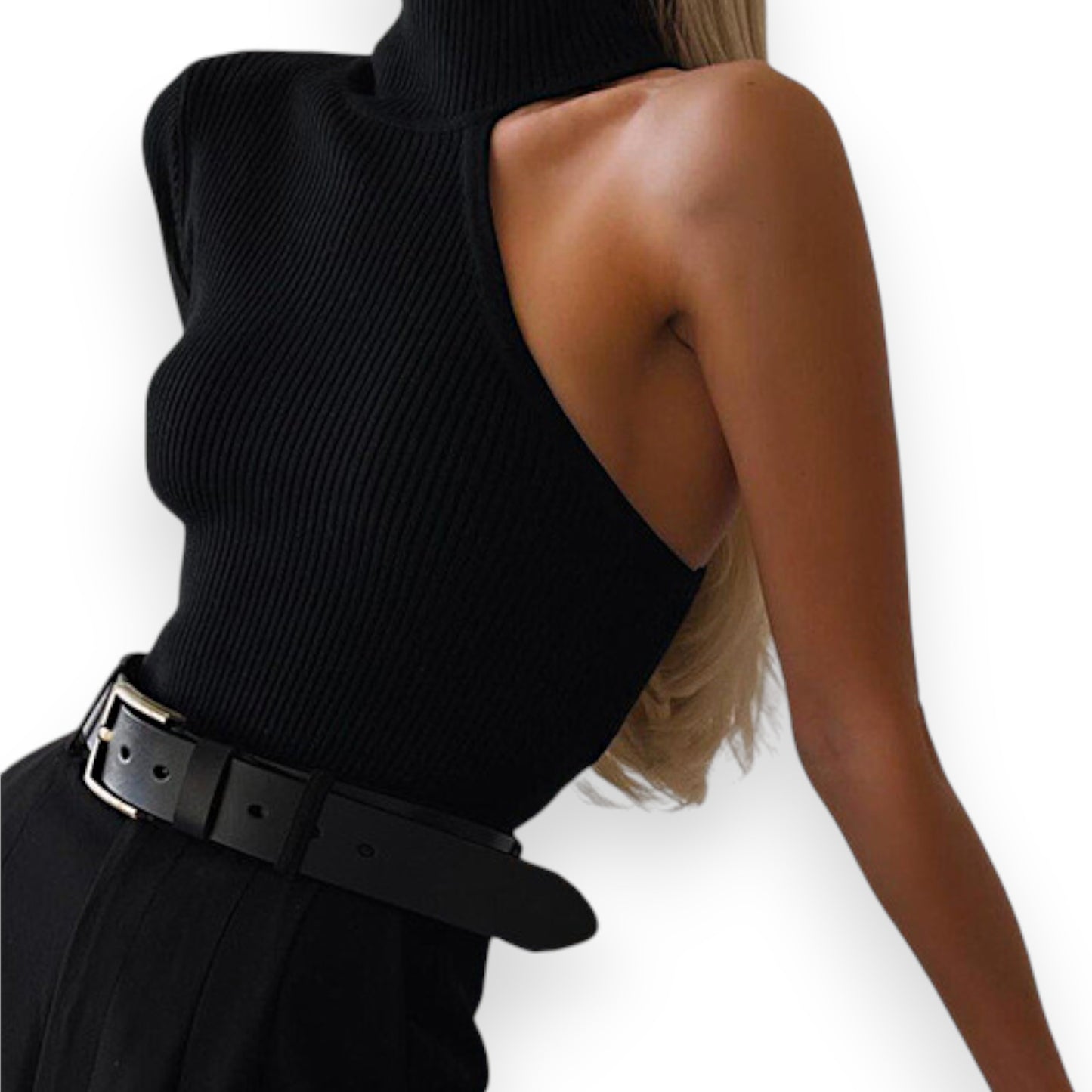 Hot Girl French Style One Shoulder Top – Slim Bodysuit with Long Sleeves