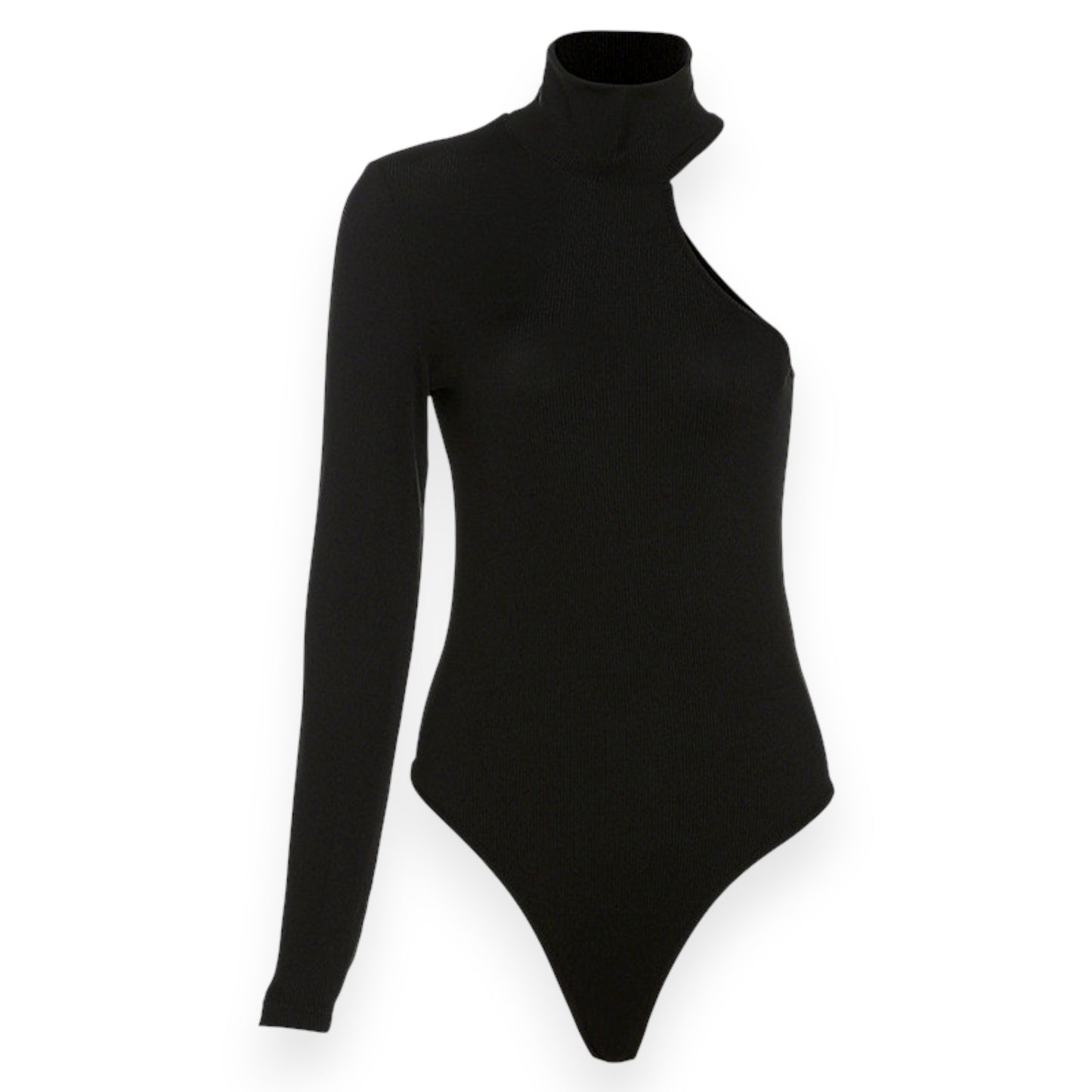 Hot Girl French Style One Shoulder Top – Slim Bodysuit with Long Sleeves