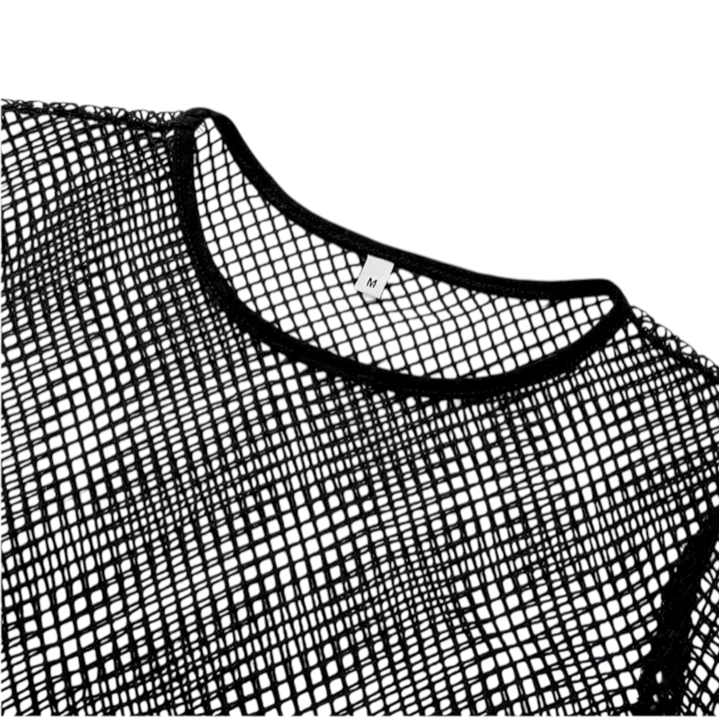 Women's Transparent Mesh Long Sleeve Top – Hollow Out Short Blouse for Club, Party, or Street Style