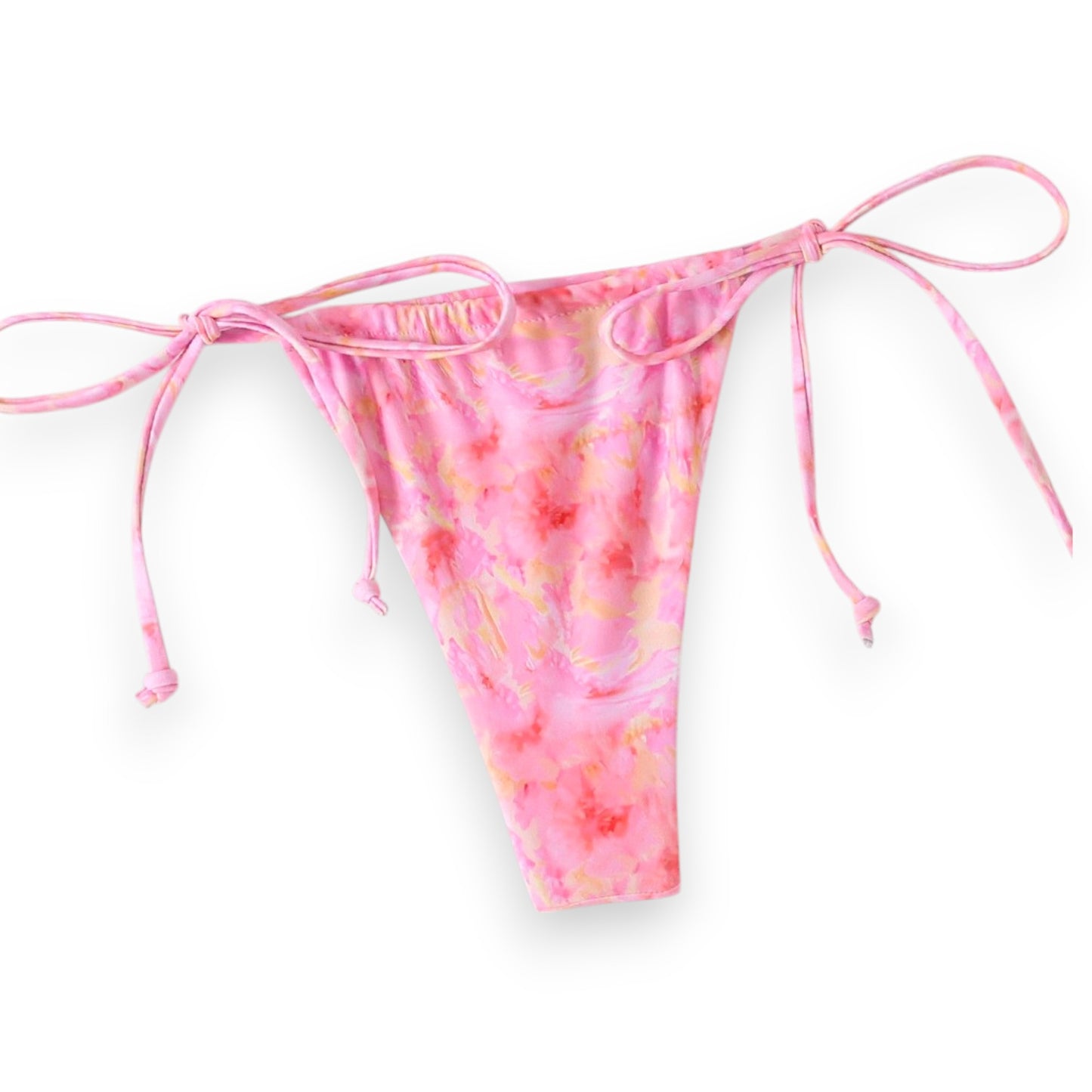 Women's Halter Bikini Top with Tie Side Thong – Sexy Triangle Two Piece Swimsuit