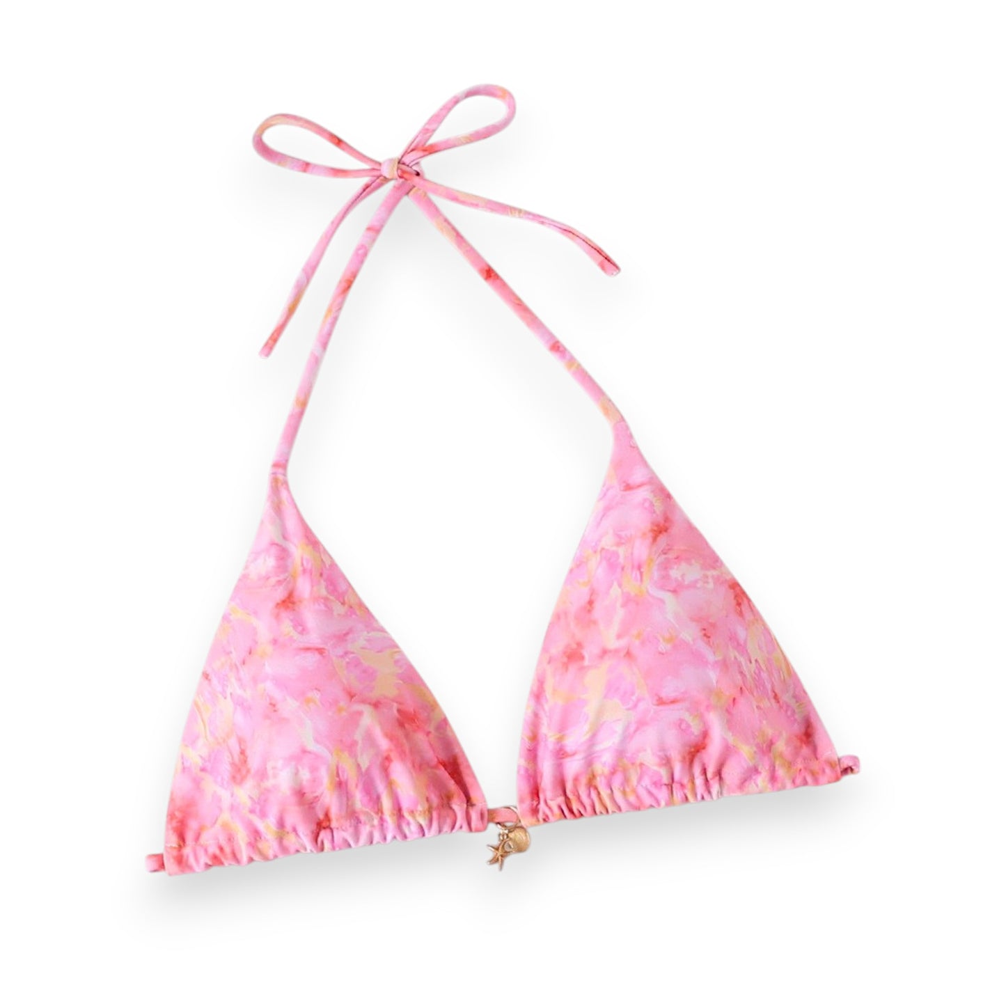Women's Halter Bikini Top with Tie Side Thong – Sexy Triangle Two Piece Swimsuit