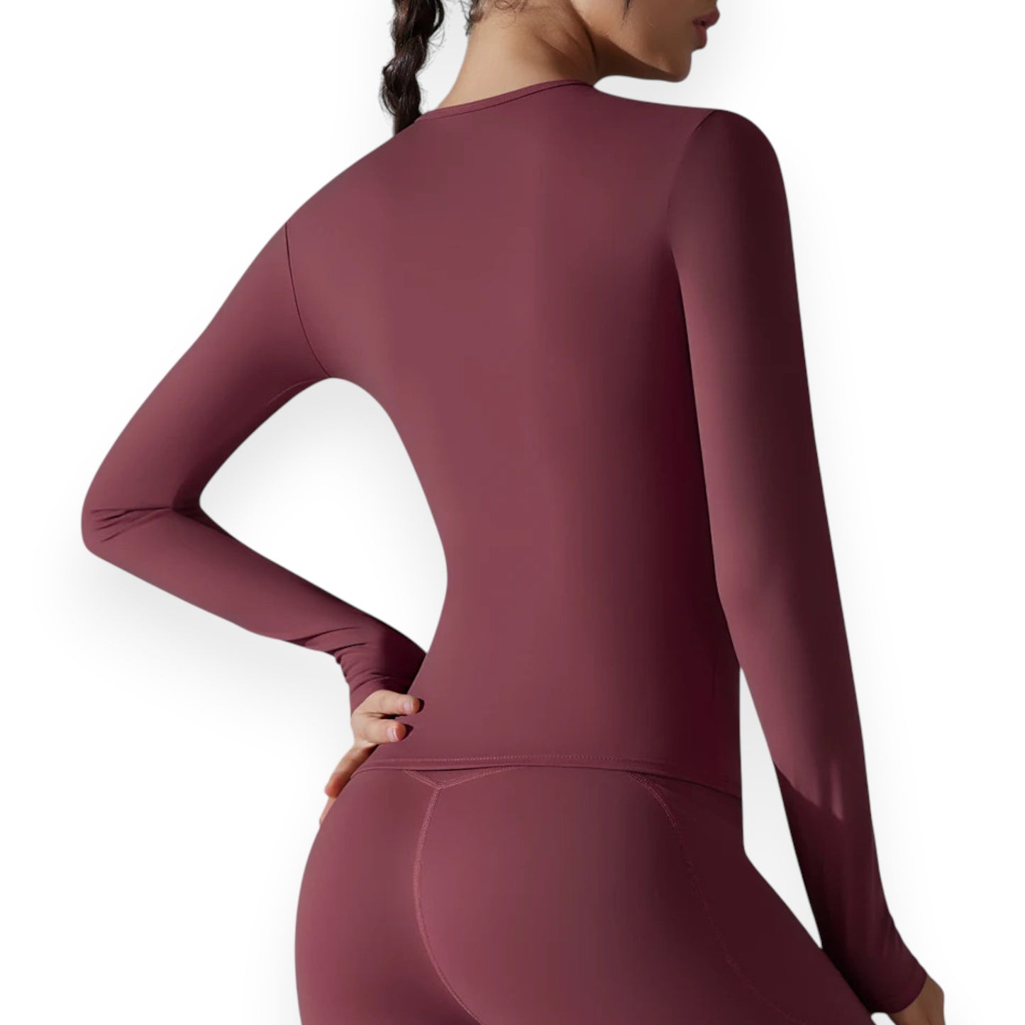 Women’s Breathable Nylon Spandex Active Top – Stretchy Pullover Sports Shirt for Running, Cycling & Fitness