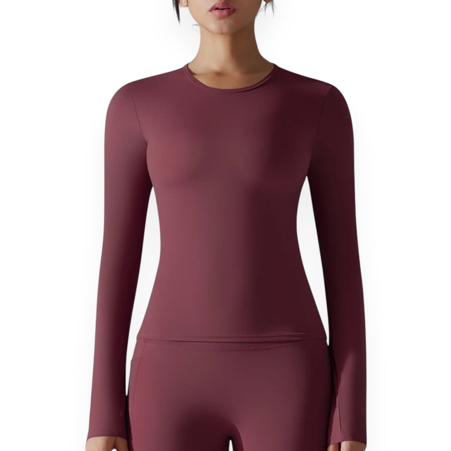 Women’s Breathable Nylon Spandex Active Top – Stretchy Pullover Sports Shirt for Running, Cycling & Fitness