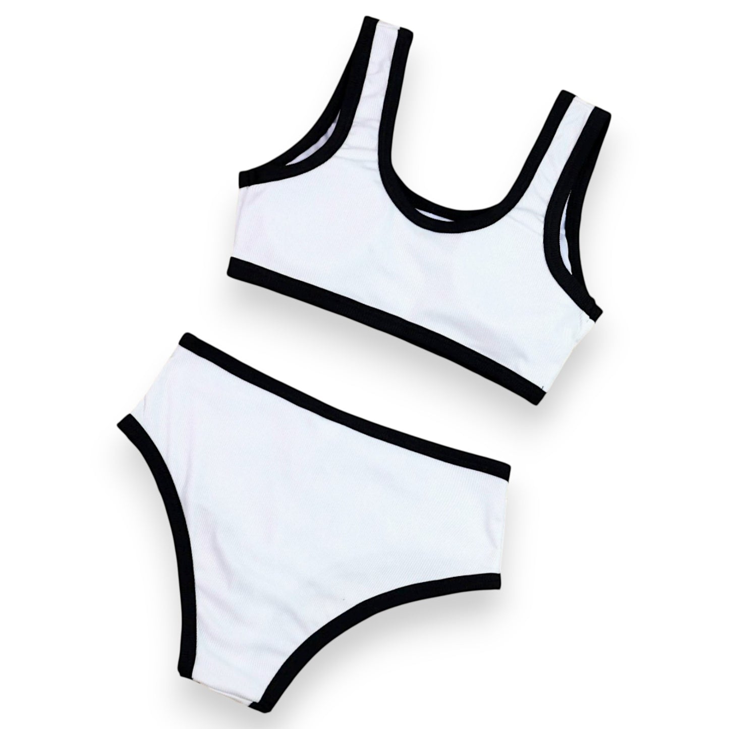Women's Two Piece Bikini Set – Sexy High Waist Bottom & Plunge Halter Top