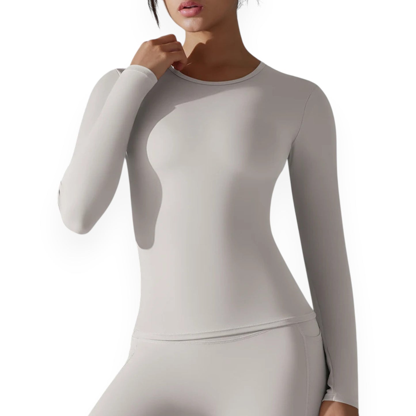 Women’s Breathable Nylon Spandex Active Top – Stretchy Pullover Sports Shirt for Running, Cycling & Fitness
