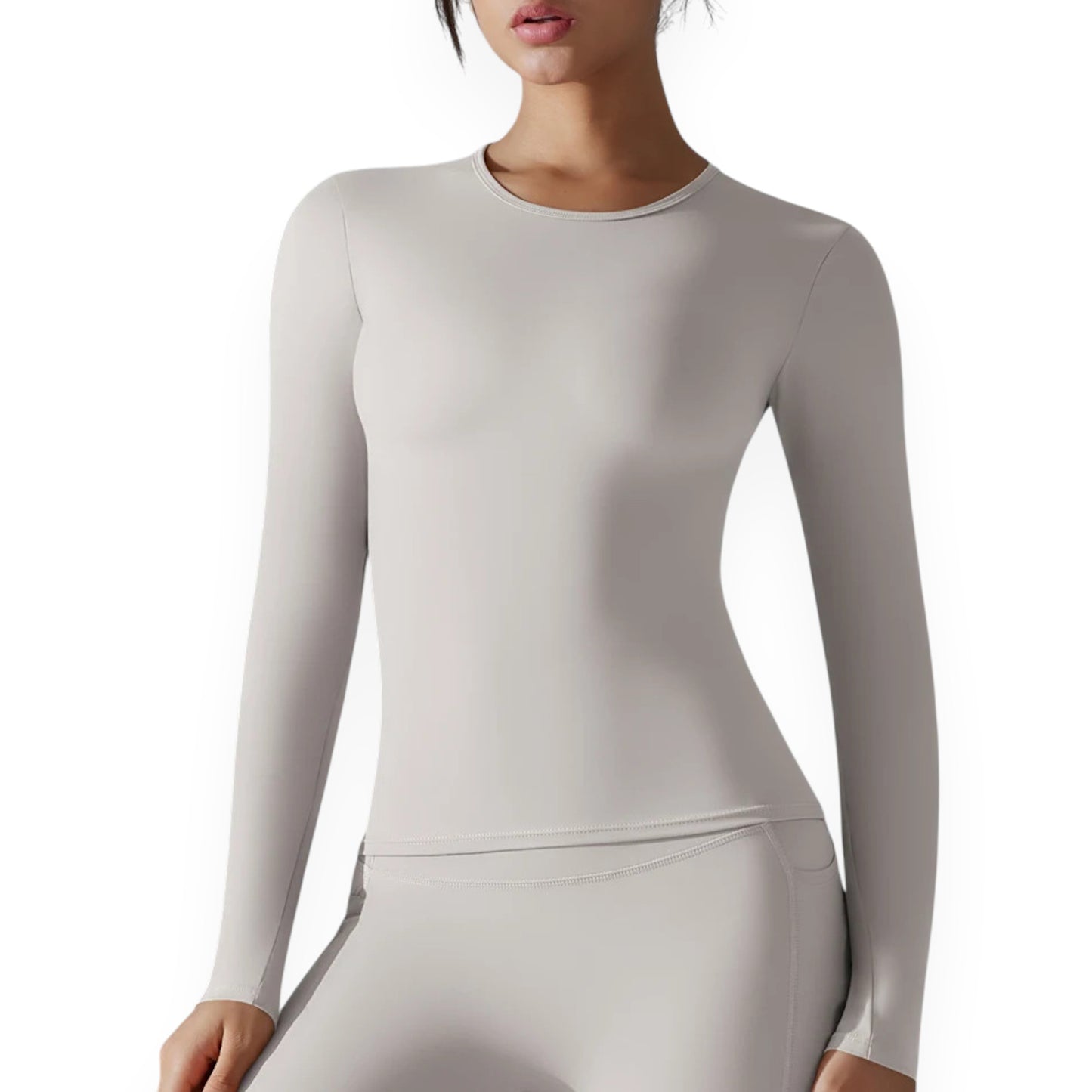 Women’s Breathable Nylon Spandex Active Top – Stretchy Pullover Sports Shirt for Running, Cycling & Fitness