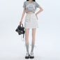 Irregular Half-length Denim Skirt