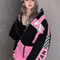 Women's Fashion Biker Baseball Jacket Skirt Set