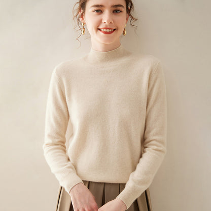 Woolen Sweater Simple Loose Pullover Long Sleeve Bottoming Shirt
