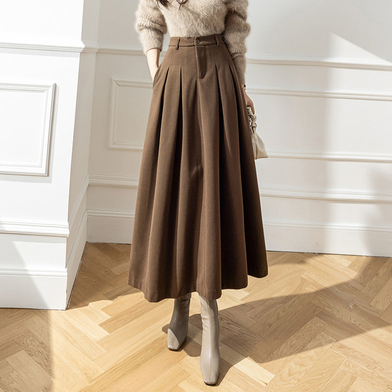 Women's High Waist Long Large Swing Skirt A- Line Skirt