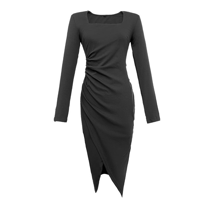 New Women's French Style Temperament Young Adult Lady Like Woman Long Dress Gentle Chic Design Dress