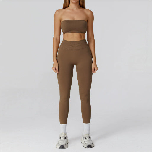Women’s Seamless Sports Set – Bra, Shorts, Pants