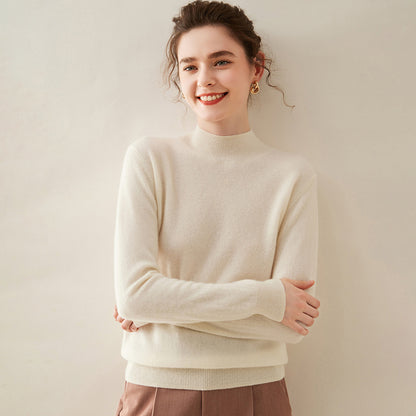 Woolen Sweater Simple Loose Pullover Long Sleeve Bottoming Shirt