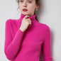 Turtleneck Sweater Women Slim Padded Inner Style