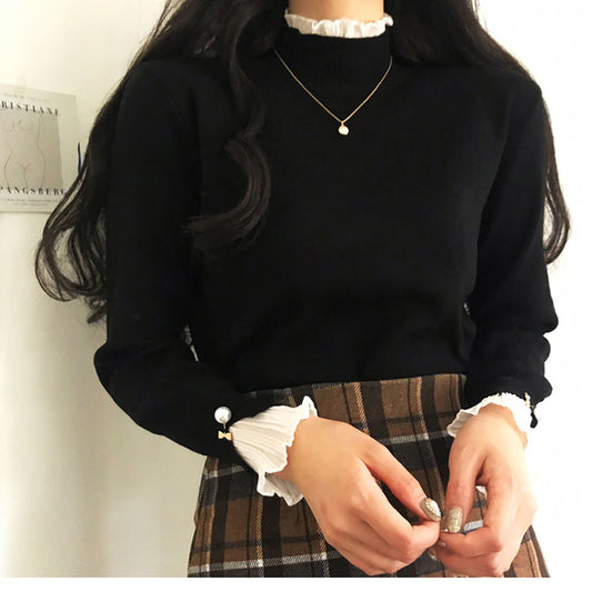 Women's Pullover Long Sleeve Bottoming Sweater