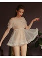 Sheer gauze skirt