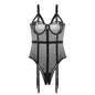 Sexy underwire gathered bodysuit