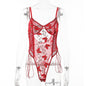 Autumn Lace Embroidery Sexy Body Shaping Bodysuit