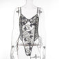 Autumn Lace Embroidery Sexy Body Shaping Bodysuit