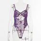 Autumn Lace Embroidery Sexy Body Shaping Bodysuit