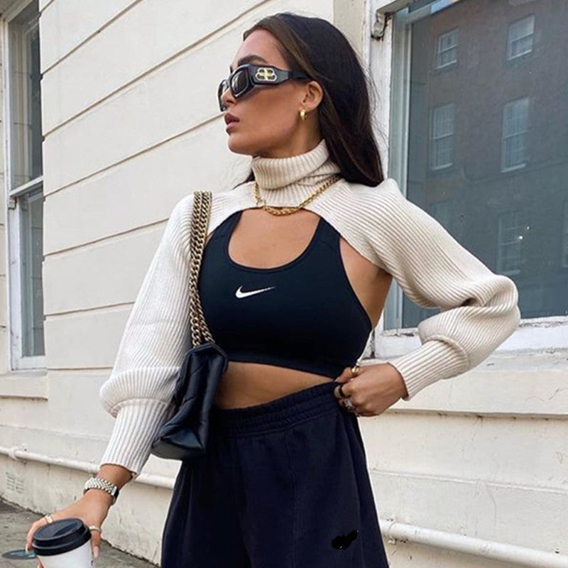 Long-Sleeved Pullover Sweater Sleeves Female Singer Pullover Sweater