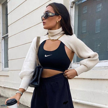 Long-Sleeved Pullover Sweater Sleeves Female Singer Pullover Sweater