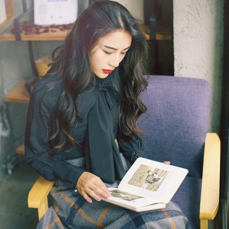 Woolen plaid skirt