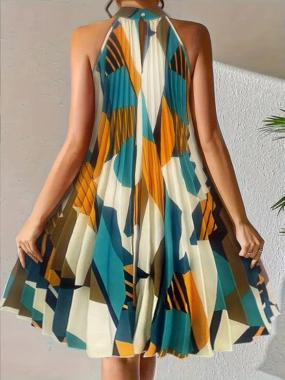 Women's Elegant Holiday Floral Print Long Dress