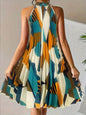 Women's Elegant Holiday Floral Print Long Dress