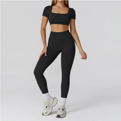 Women’s Seamless Sports Set – Bra, Shorts, Pants
